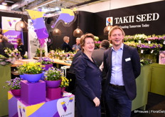 Loretta van den Brand together with Sven Paauwe of Takii at the Vivaldi. The Vivaldi is a new introduction at the IPM.